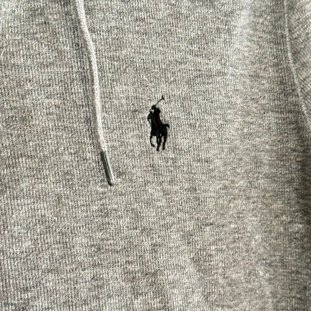 Polo Ralph Lauren Mens Full Zip Hoodie Gray Heather Medium Preppy Y2K Old‎ Money